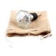 Clear Crackle Melon Glass Wine Stopper 
